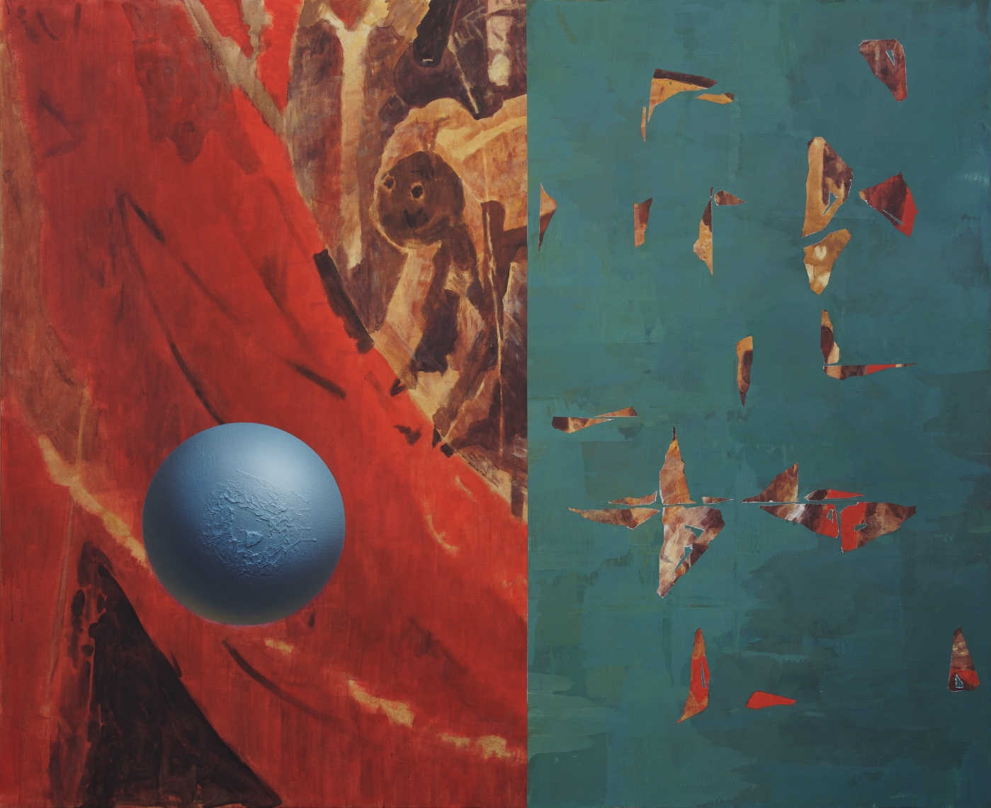 5.懸置二 布面丙烯 180x220cm 5.懸置二 布面丙烯 180x220cm