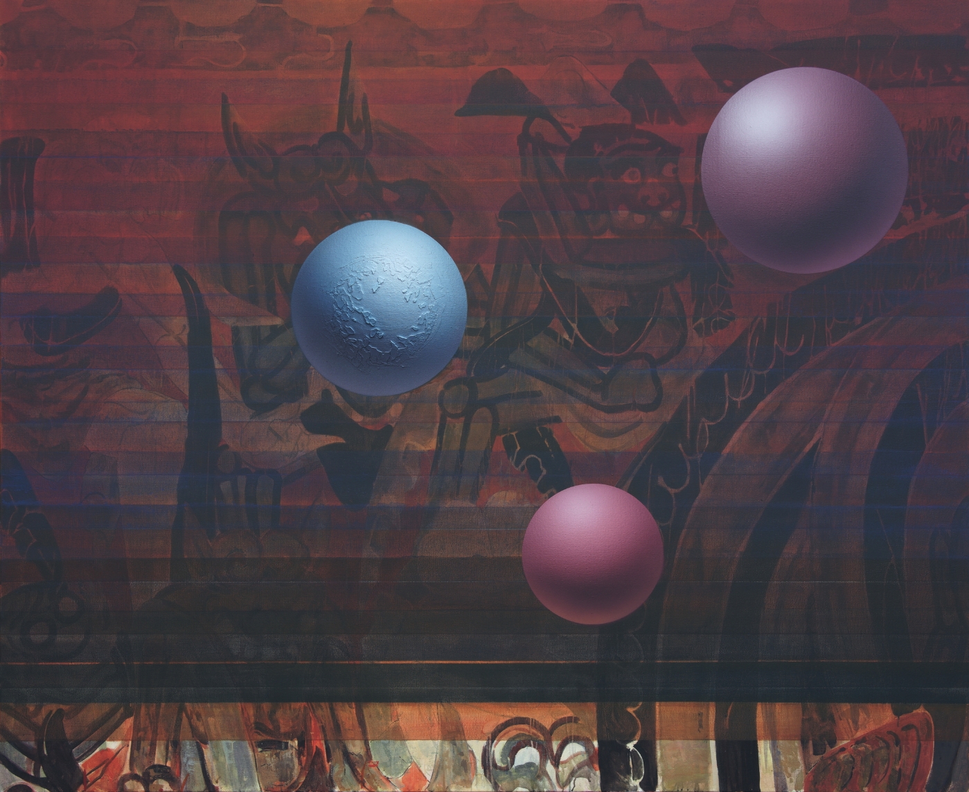 7.懸置五 布面丙烯 180x220cm 7.懸置五 布面丙烯 180x220cm