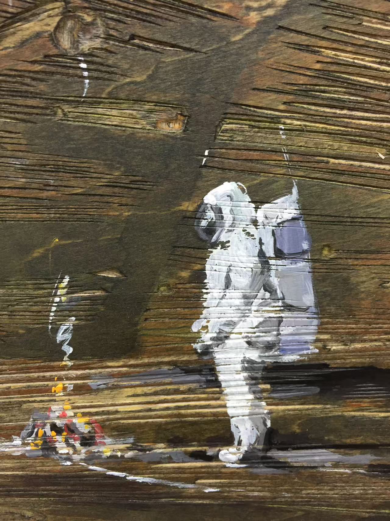 40.局部2《無人之境》45cm×120cm 2017 綜合材料 40.局部2《無人之境》45cm×120cm 2017 綜合材料