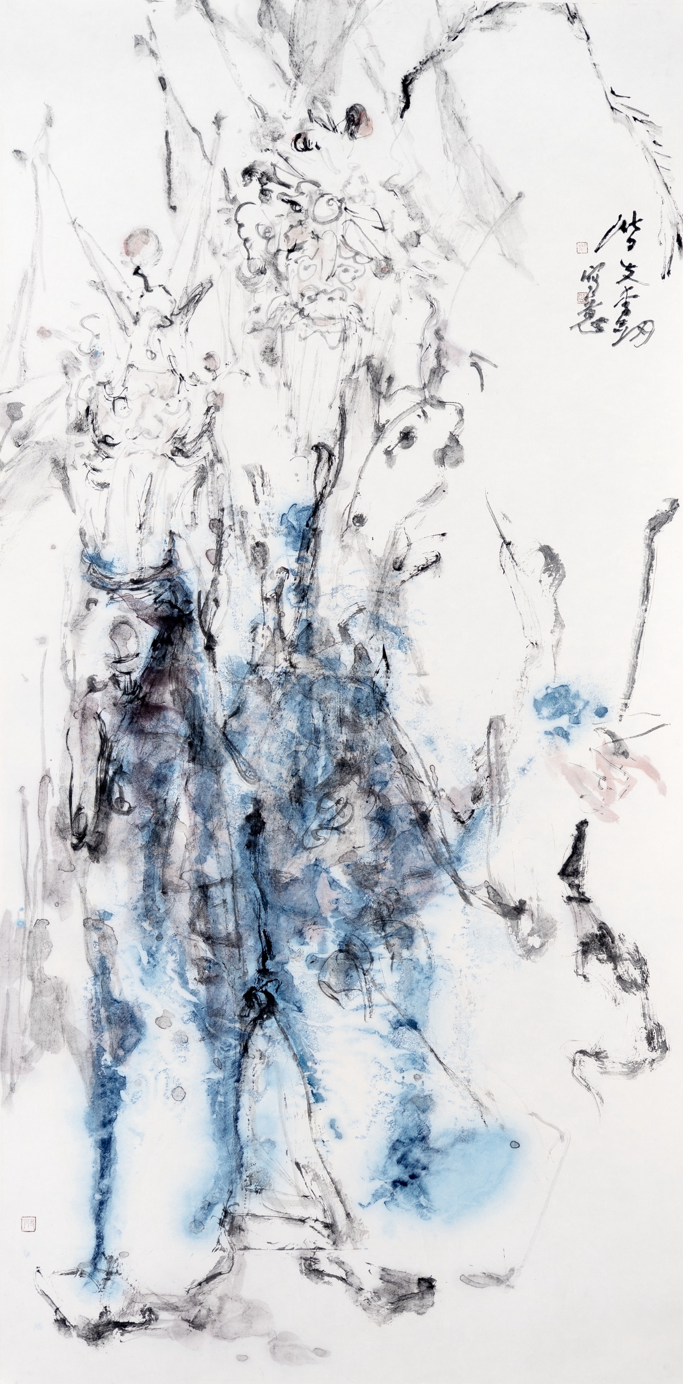 李劍《粉墨江湖》138cmx68cm 李劍《粉墨江湖》138cmx68cm