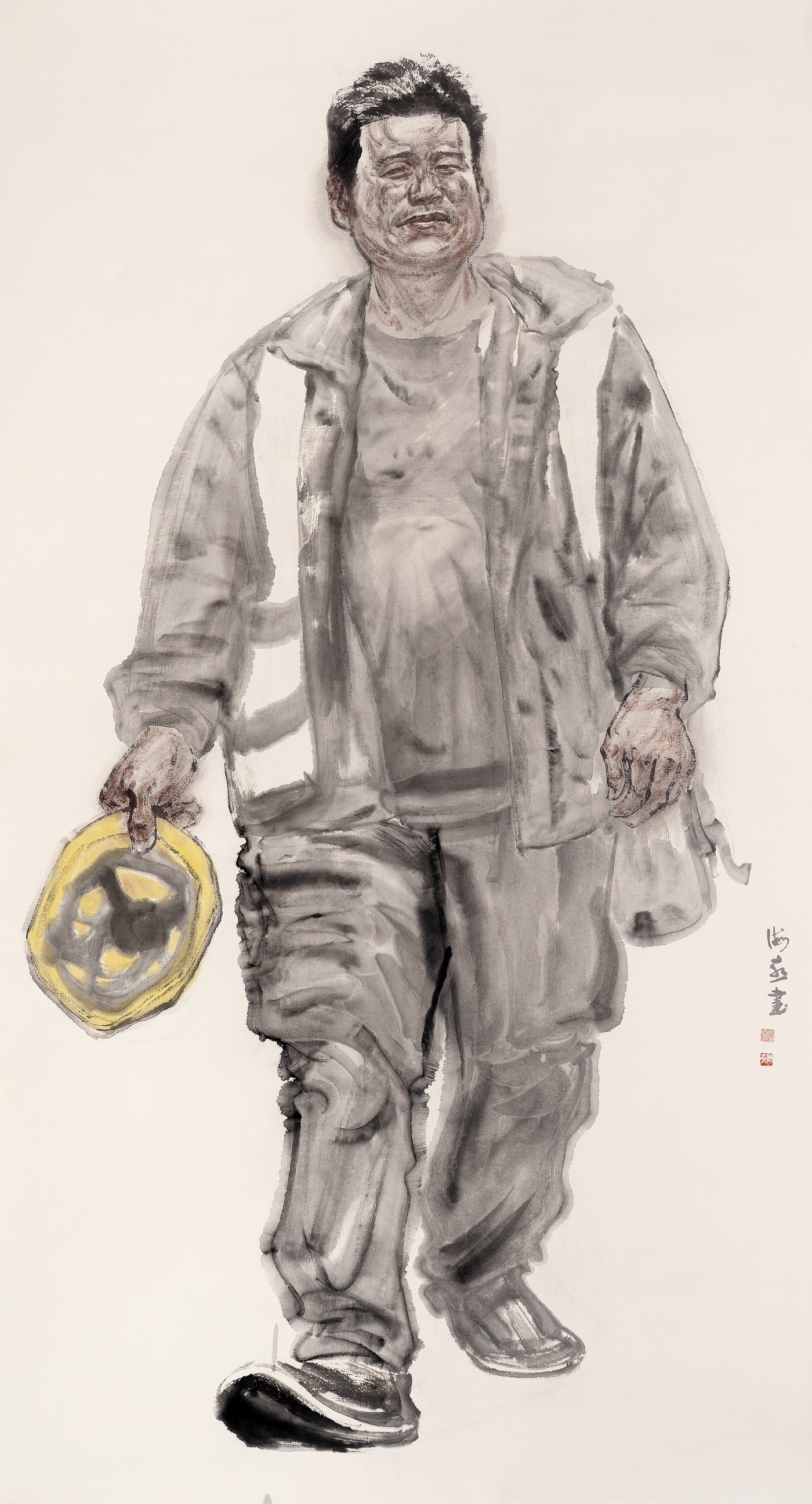 陳海燕《建設者》180cmx96cm 陳海燕《建設者》180cmx96cm