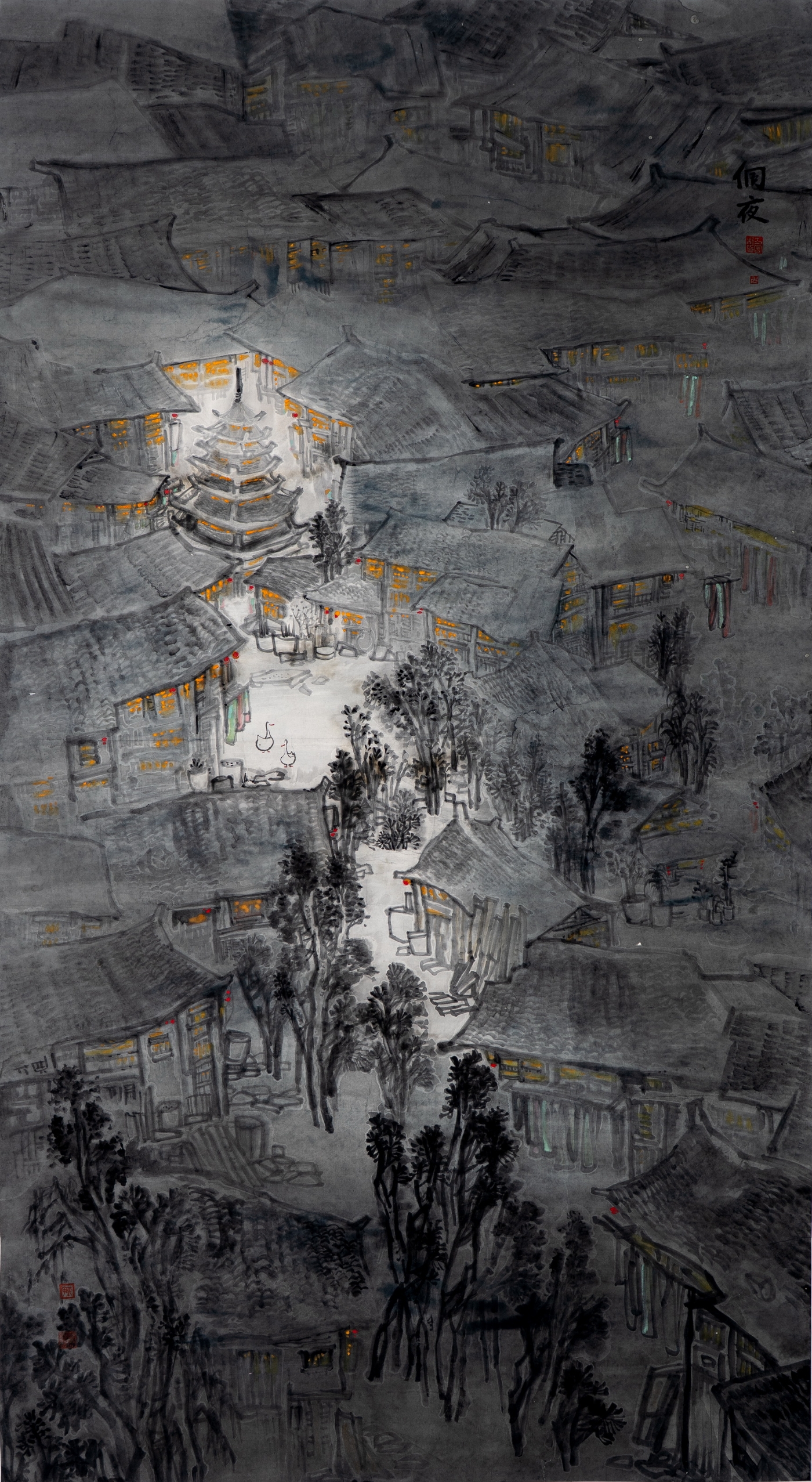 方宇《侗夜》180cmx96cm 方宇《侗夜》180cmx96cm