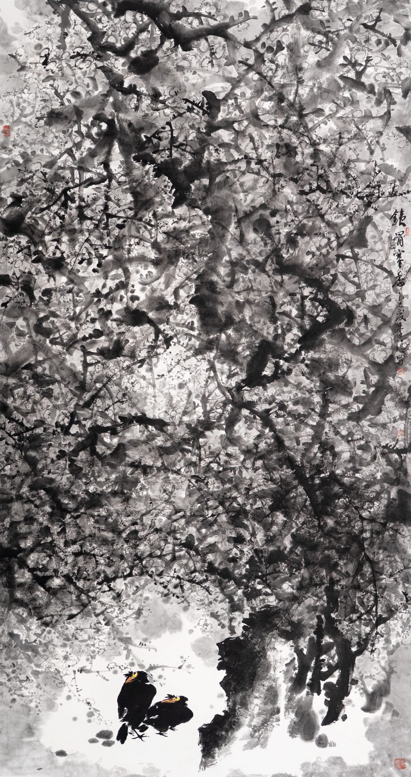 李清《鐵骨寒香》180cmx96cm 李清《鐵骨寒香》180cmx96cm