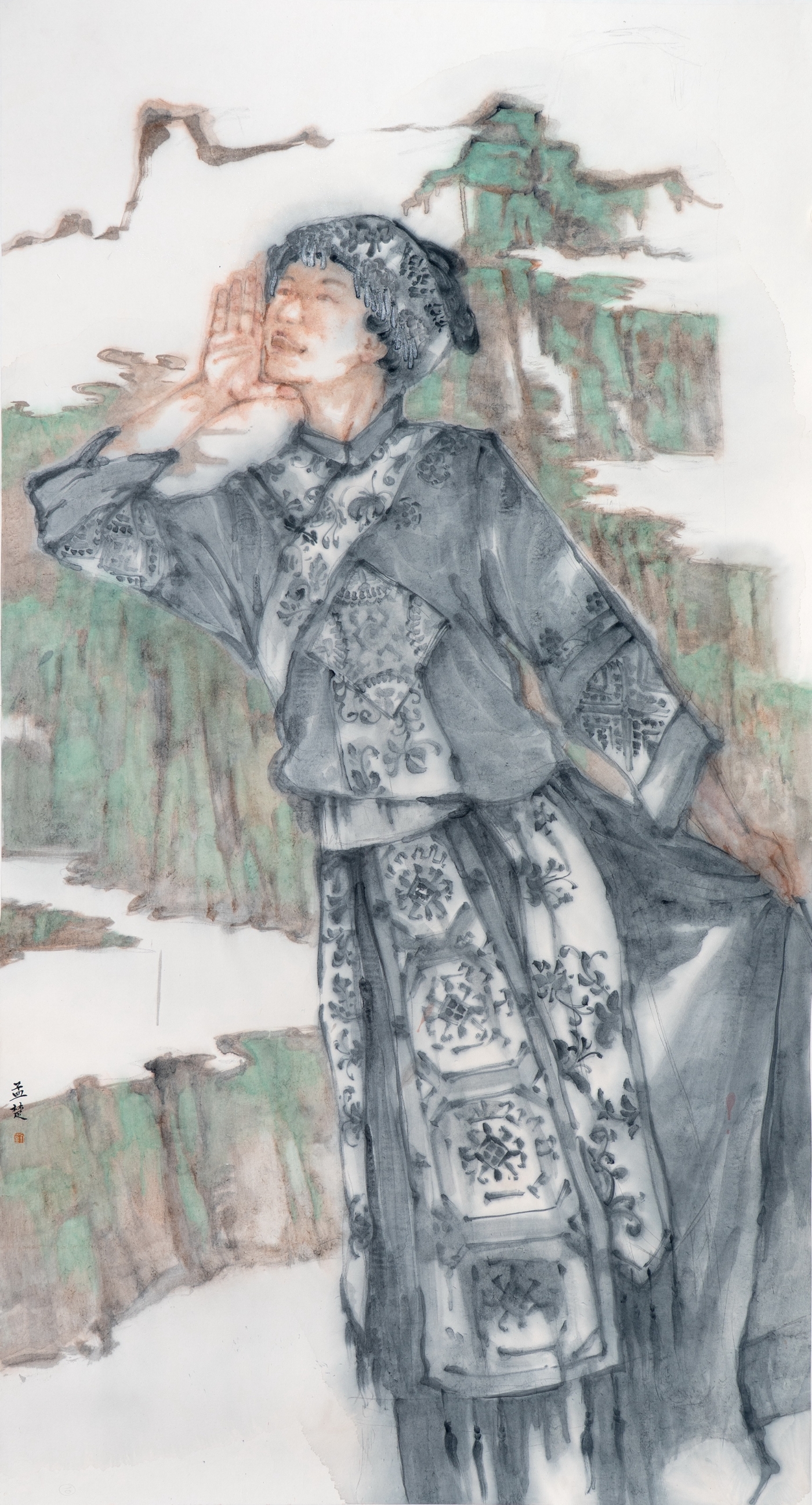 劉孟楚《峽江情》180cmx96cm 劉孟楚《峽江情》180cmx96cm