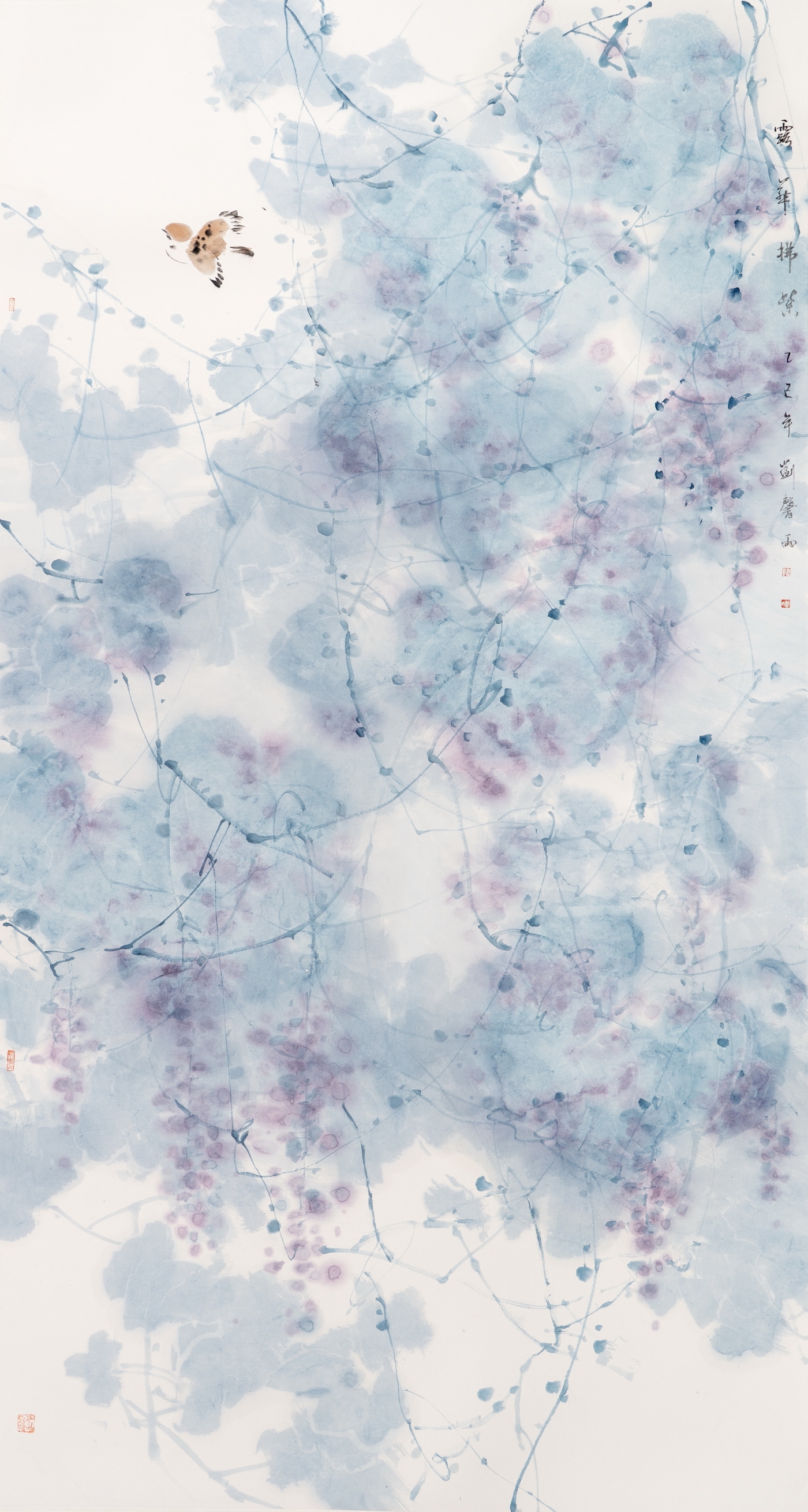 劉馨雨《露華拂紫》180cmx96cm 劉馨雨《露華拂紫》180cmx96cm