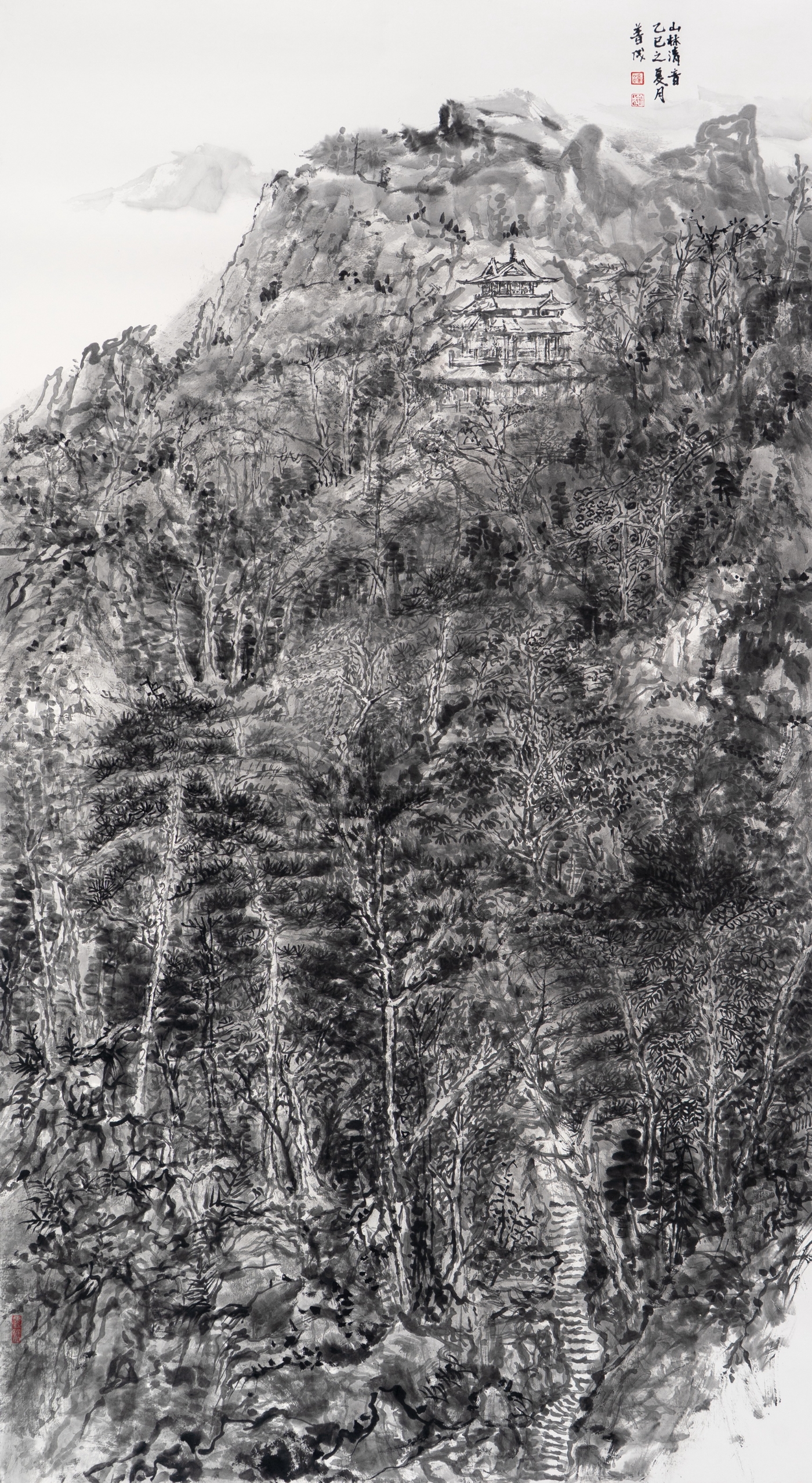 鐘普成《山林清音》180cmx96cm 鐘普成《山林清音》180cmx96cm